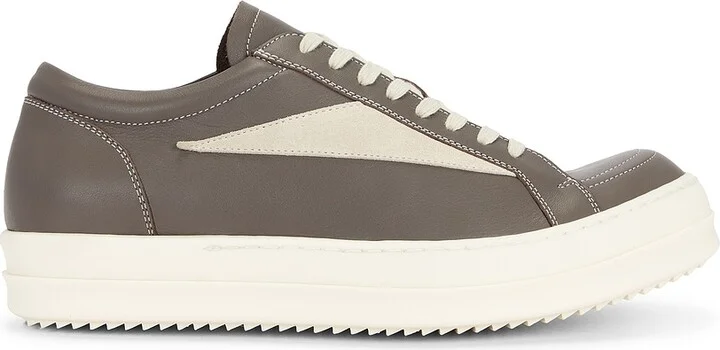 Rick Owens Vintage Sneaker In Dust & Milk in Brown