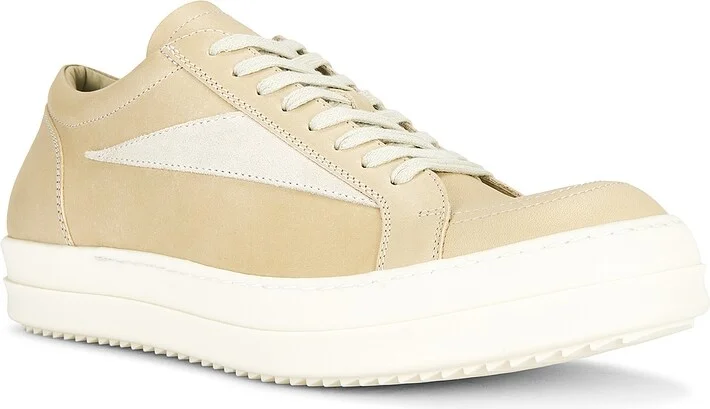 Rick Owens Vintage Sneaks in Cream - Image 2