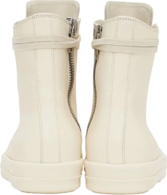 Rick Owens White High Top Sneakers - Women - Image 3