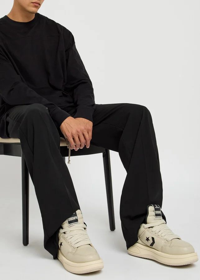 Rick Owens X Converse Drkshdw Padded Leather Sneakers - Image 5