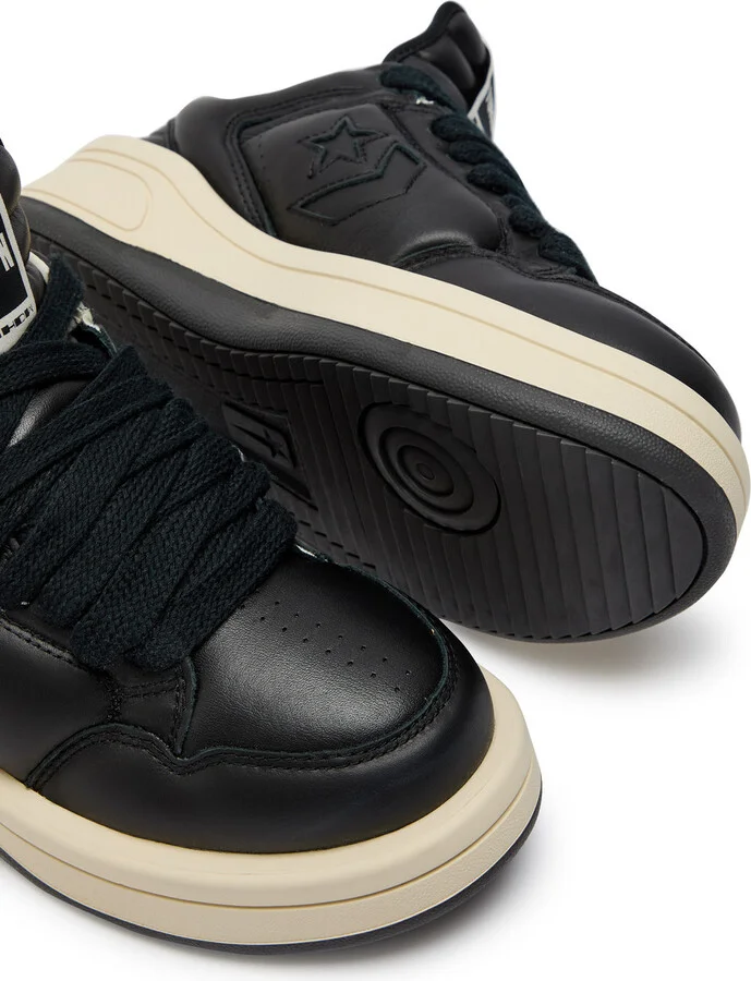 Rick Owens X Converse Drkshdw Padded Leather Sneakers - Image 3