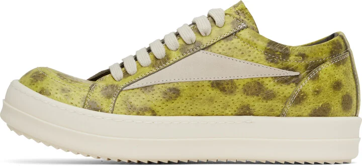 Rick Owens Yellow Hollywood Vintage Sneaks Sneakers - Image 3