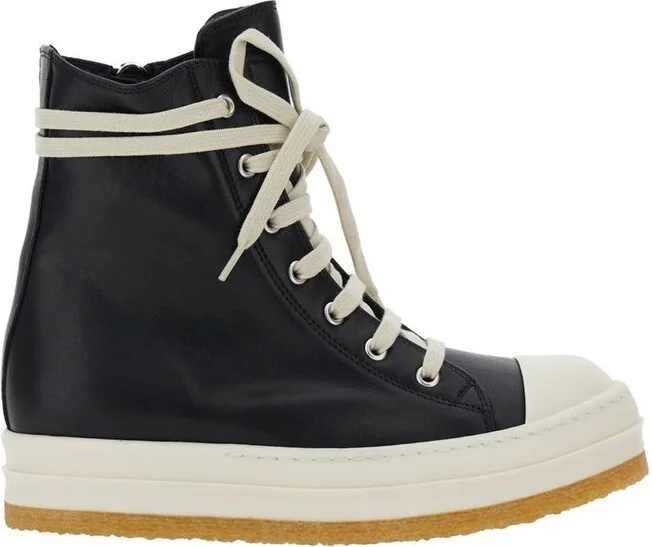 Rick Owens Zip-Fastened Lace-Up Sneakers