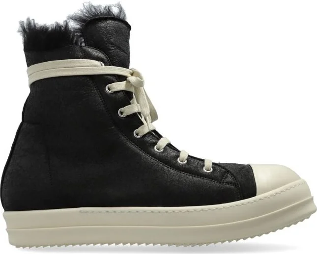 Rick Owens Zipped Lace-Up Sneakers