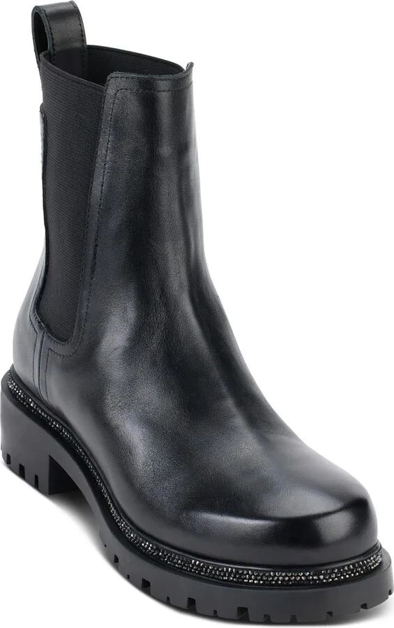Rick Womens Leather Motorcycle Boots