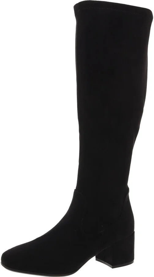 Rida Stretch Boot Womens Zipper Faux Suede Knee-High Boots