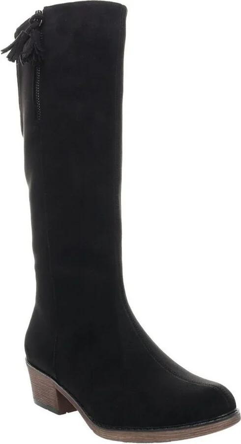 Rider Womens Suede Tall Mid-Calf Boots