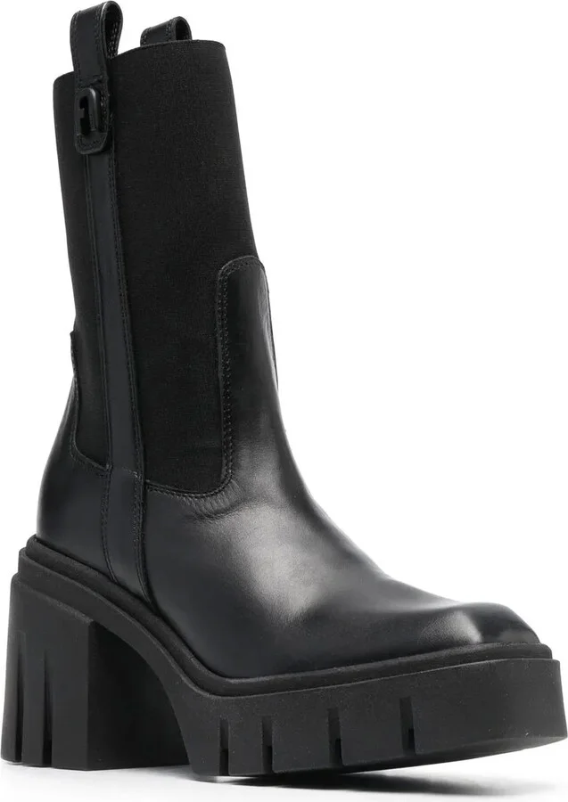Ridged 95mm Block-Heel Boots - Image 2
