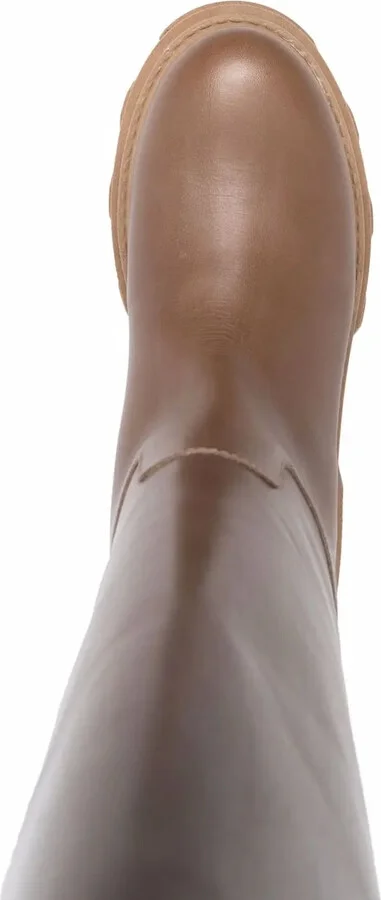 Ridged Leather Boots - Image 4