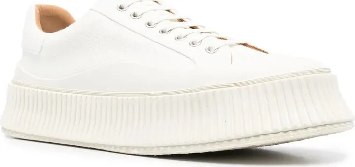 Ridged Low-Top Sneakers - Image 2