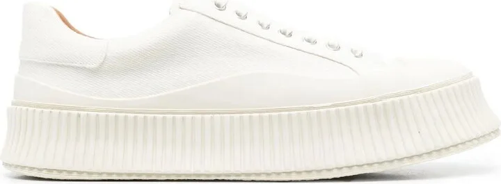 Ridged Low-Top Sneakers