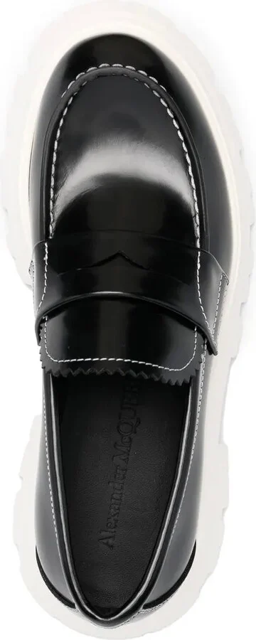 Ridged-Rubber Sole Loafers - Image 4