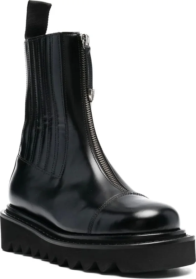 Ridged Sole Ankle Boots - Image 2