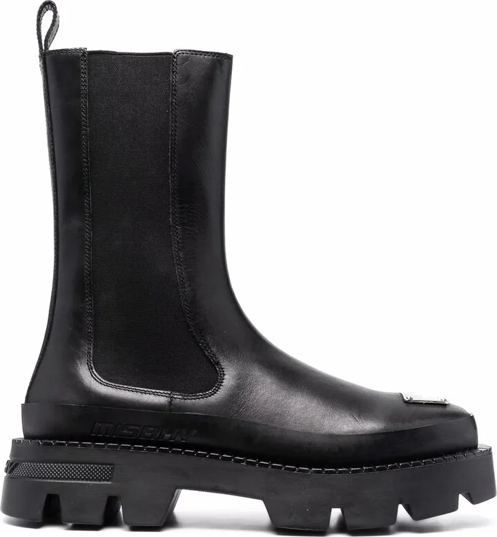 Ridged-Sole Boots
