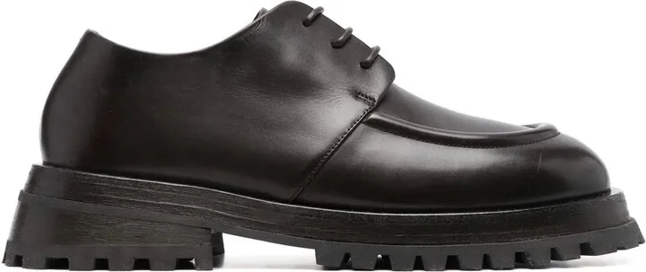 ridged-sole Derby shoes