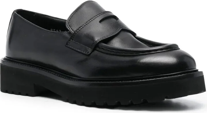 Ridged-Sole Detail Loafers - Image 2