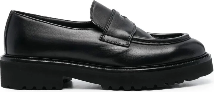Ridged-Sole Detail Loafers