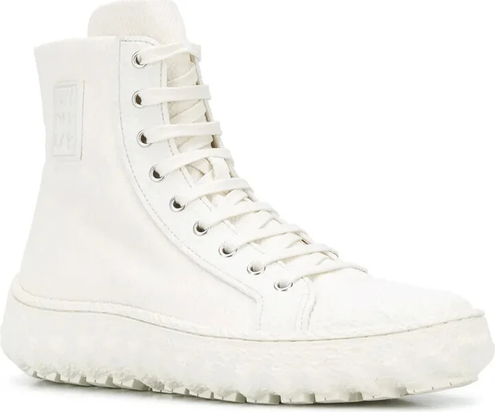 Ridged Sole High-Top Sneakers - Image 2