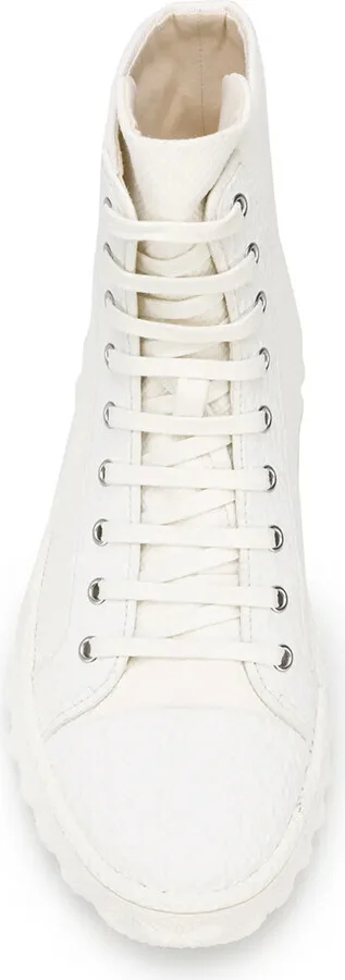 Ridged Sole High-Top Sneakers - Image 4