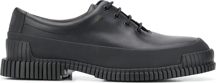 Ridged Sole Lace-Up Shoes