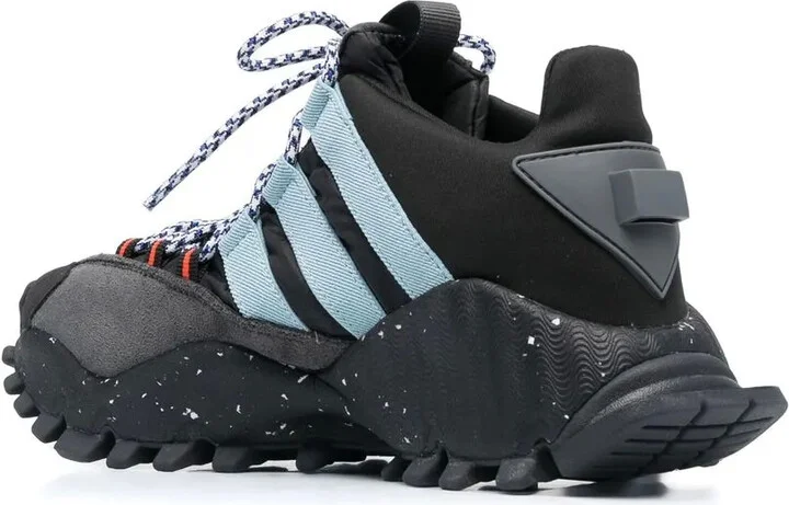 Ridged-Sole Lace-Up Sneakers - Image 3