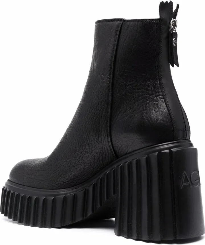 Ridged Sole Platform Boots - Image 3