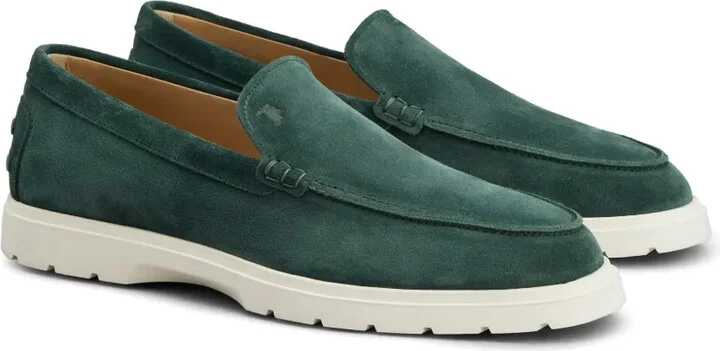 Ridged-Sole Suede Loafers - Image 2
