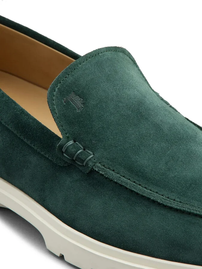 Ridged-Sole Suede Loafers - Image 5