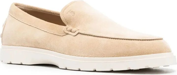 Ridged-Sole Suede Loafers - Image 2