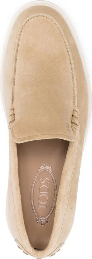 Ridged-Sole Suede Loafers - Image 4