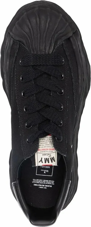 Ridged-Trim Low-Top Sneakers - Image 4
