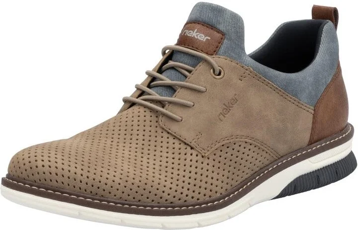 Rieker 14450 Dustin - Comfort & Style Fango/Toffee/Navy 9.5-10 M US