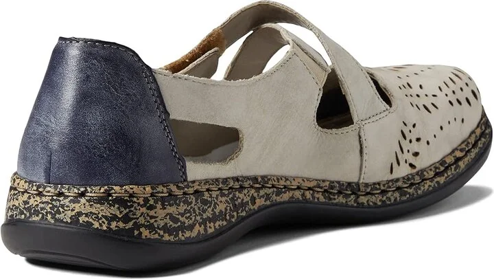 Rieker 46375 Daisy 75 Women's Shoes Marble/Jeans : EU 38 (US Women's 7-7.5) M, Leather - Image 4
