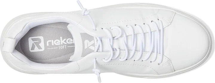Rieker Carla 01 Women's Shoes White : EU 39 (US Women's 8) M, Leather - Image 2
