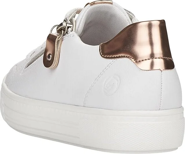 Rieker D0903 Alina 03 Women's Shoes Weiss/Kupfer : EU 43 (US Women's 11-11.5) M, Leather - Image 4