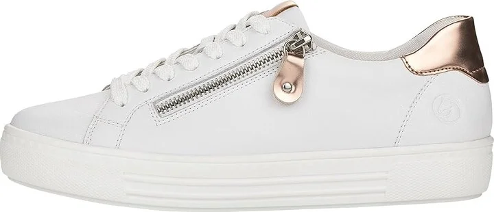 Rieker D0903 Alina 03 Women's Shoes Weiss/Kupfer : EU 43 (US Women's 11-11.5) M, Leather - Image 5