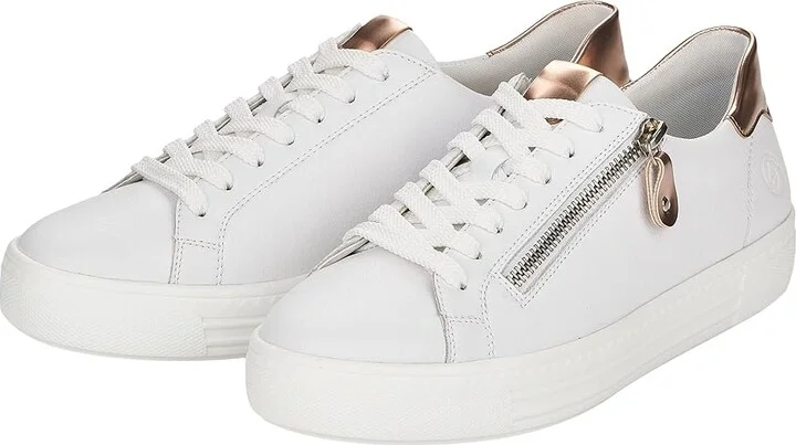 Rieker D0903 Alina 03 Women's Shoes Weiss/Kupfer : EU 43 (US Women's 11-11.5) M, Leather