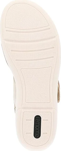 Rieker Jocelyn 53 Women's Sandals Cliff/Muschel : EU 39 (US Women's 8) M, Faux Leather - Image 3