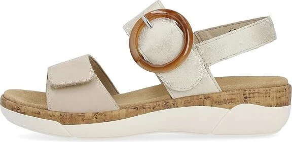 Rieker Jocelyn 53 Women's Sandals Cliff/Muschel : EU 39 (US Women's 8) M, Faux Leather - Image 4
