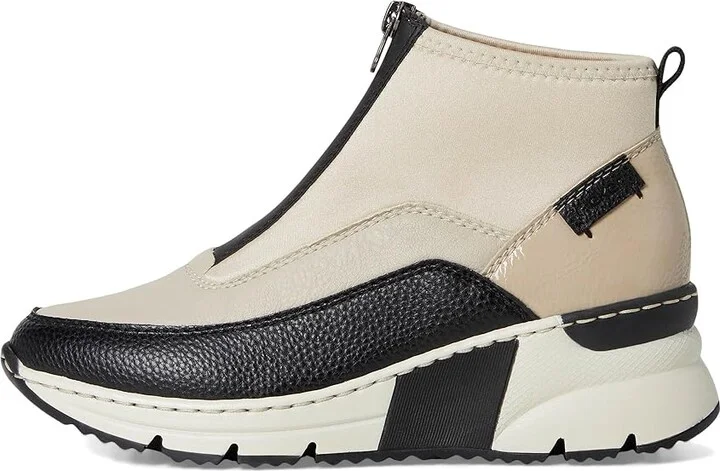Rieker Kitty 52 Women's Boots Schwarz/Crema/Cliff/Perlcreme : EU 40 (US Women's 8.5-9) M, Leather - Image 6