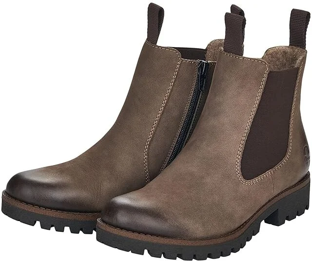Rieker Payton 78 Women's Boots Mud : EU 36 (US Women's 5.5-6) M, Leather