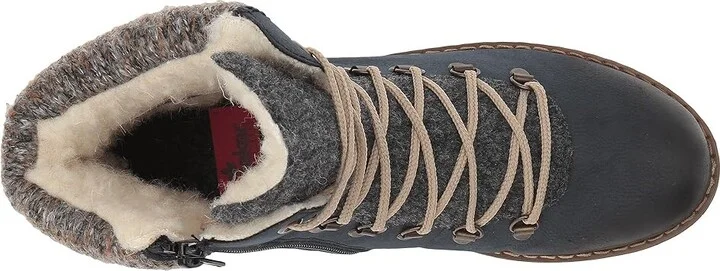 Rieker Y9131 Sabrina 31 Women's Lace-up Boots Pazifik/Anthrazit/Graphit : EU 36 (US Women's 5.5-6) M, Synthetic - Image 3