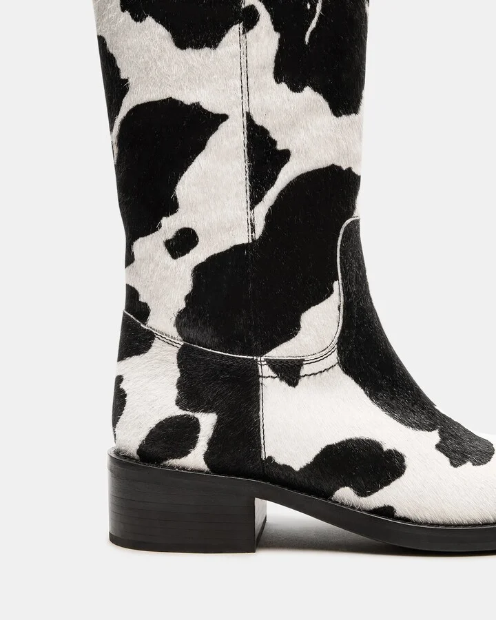 Riggs Black Cow Print - Image 4