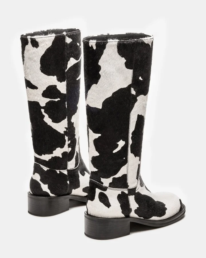 Riggs Black Cow Print - Image 6