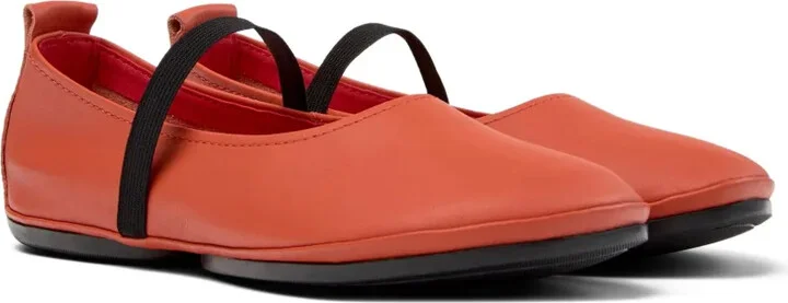 Right elastic-band leather ballet flats - Image 2