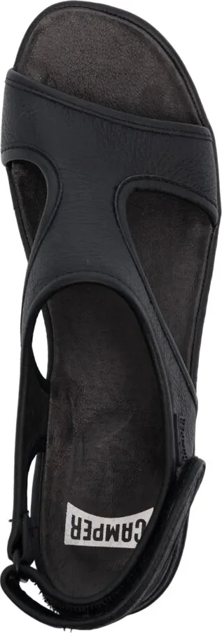 Right leather flat sandals - Image 4