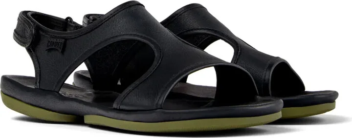 Right leather slingback sandals - Image 2