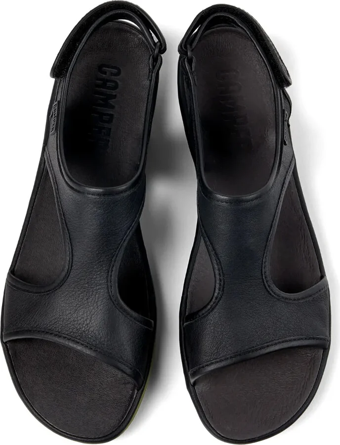 Right leather slingback sandals - Image 4
