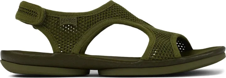 Right mesh slingback sandals