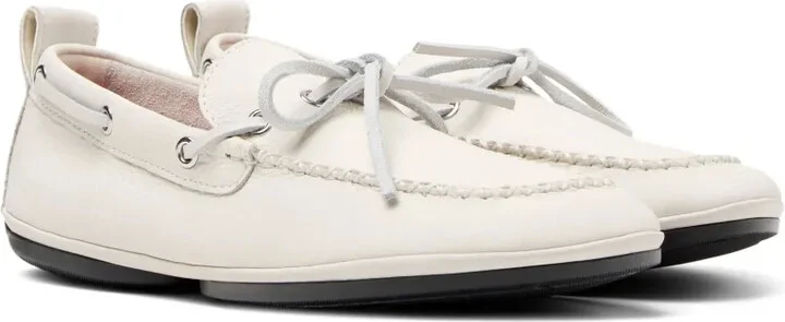 Right Nina leather lace-up loafers - Image 2